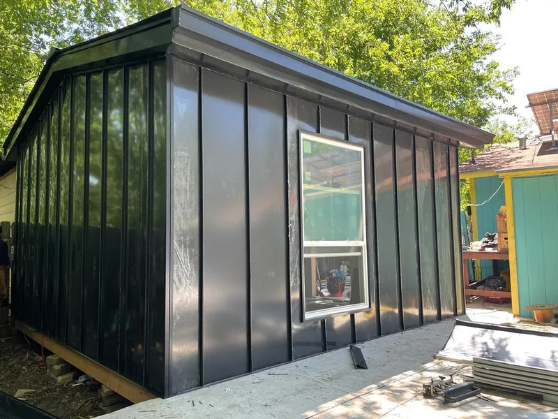 Black standing seam metal wall panels for Metal Roof Installation in Daly City